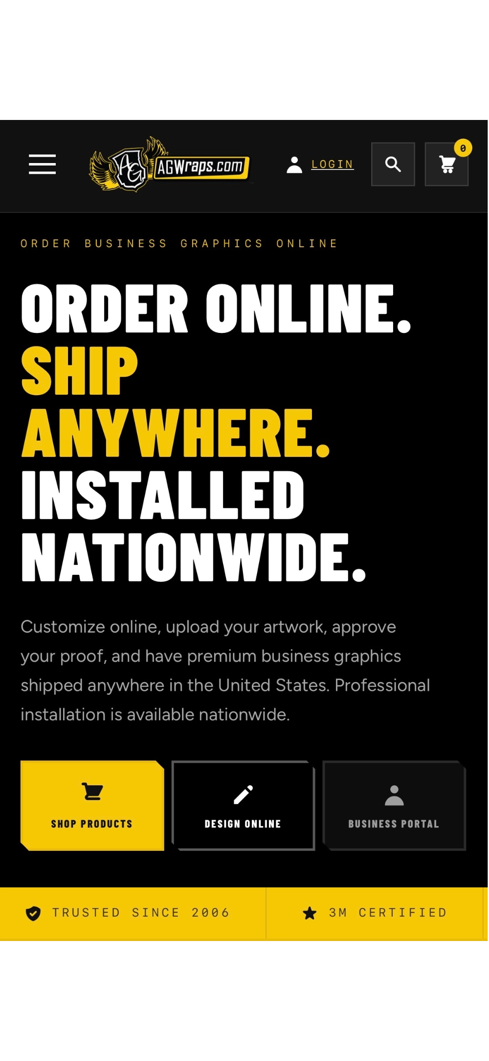 Safari Selects Mobile Website